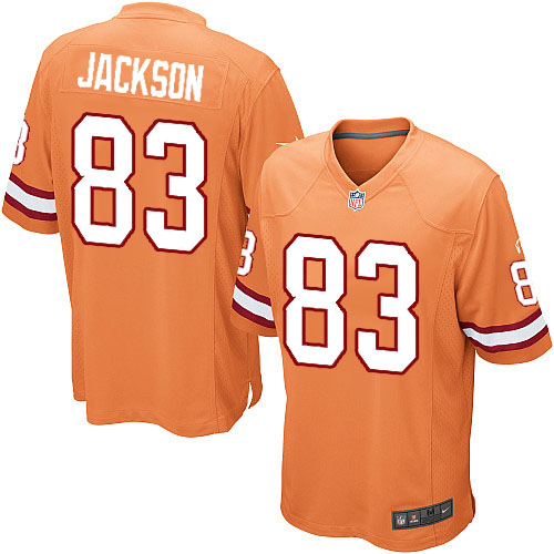 Men's Game Vincent Jackson Nike Jersey Orange Alternate - #83 NFL Tampa Bay Buccaneers